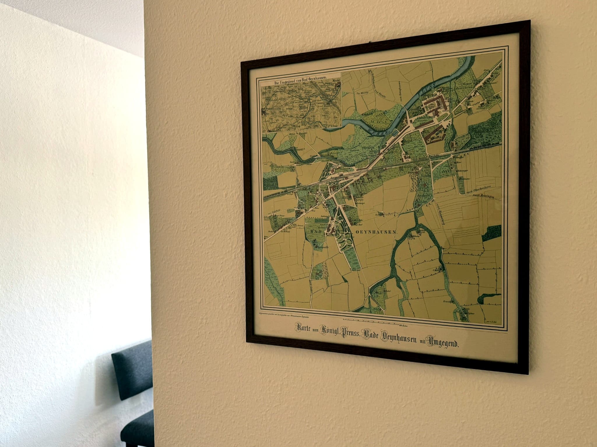 Stadtplan Bad Oeynhausen mit Lage des Apartments